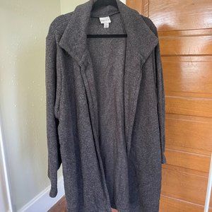 Ava & Viv Grey Blazer Cardigan Coat